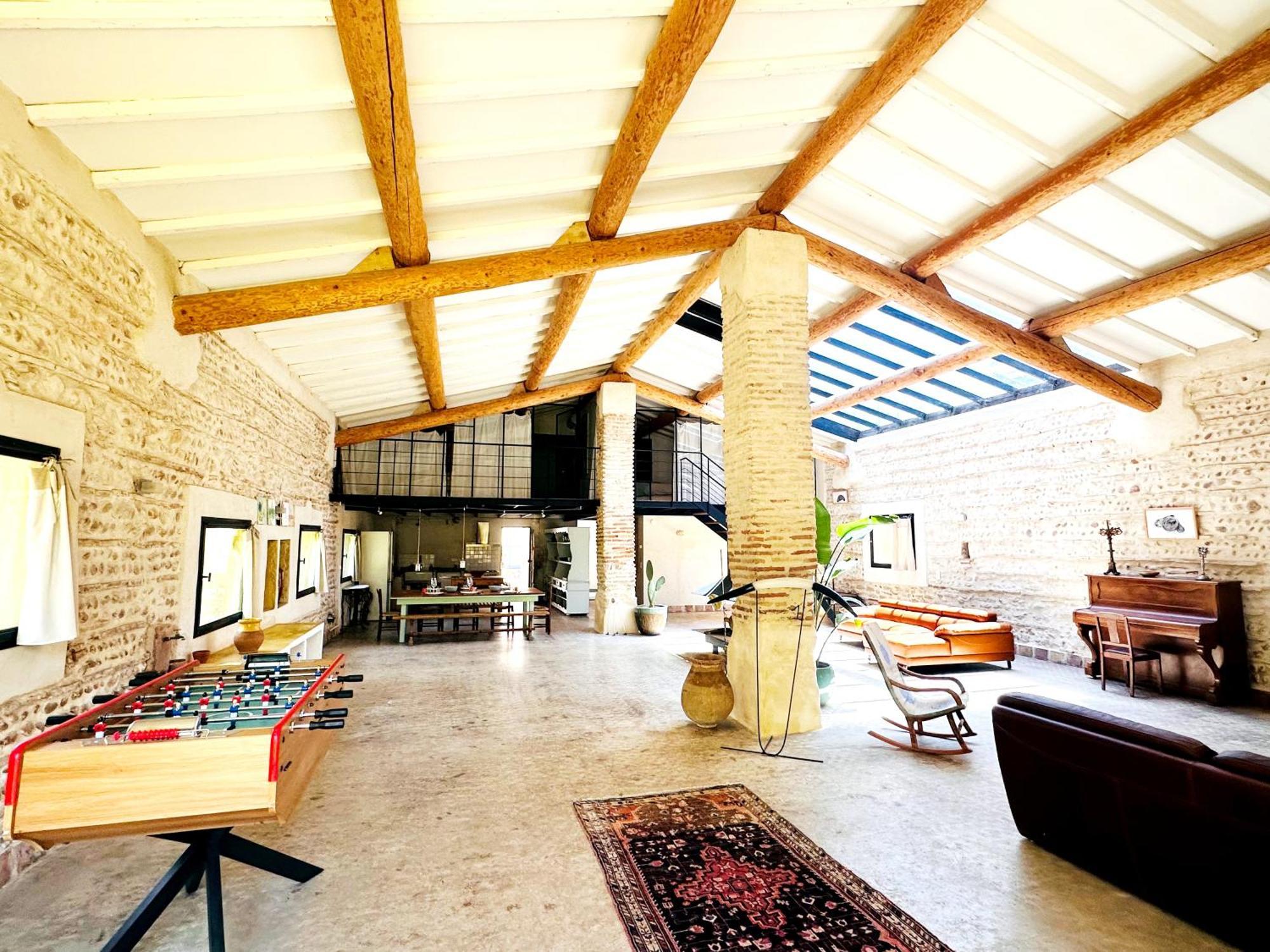 Magnifique Loft - Piscine - Tennis - Babyfoot Ним Екстериор снимка